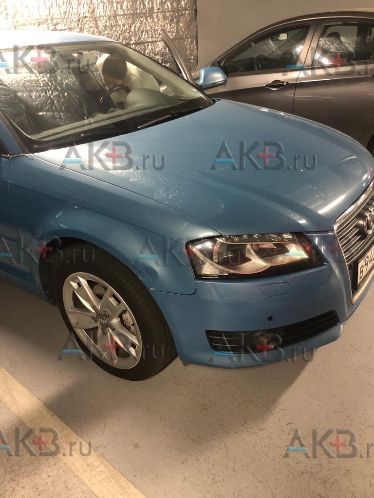 Замена аккумулятора на Audi A3 II (8P) Рестайлинг 2 2008 - 2013 1.4 (125 л.с.)
