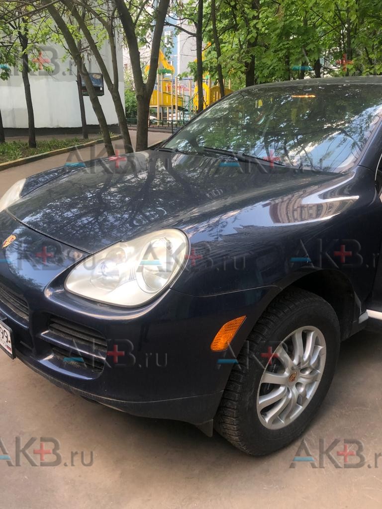 Замена аккумулятора на Porsche Cayenne I (955) 2002 - 2007 3.2 (250 л.с.)