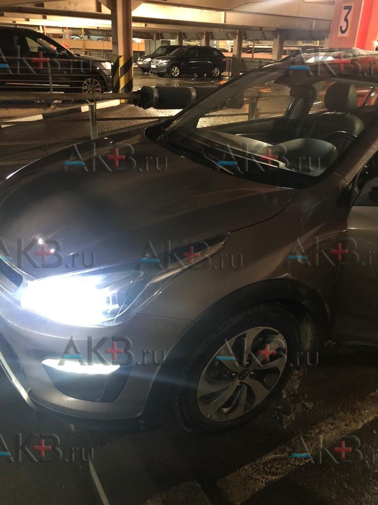 Замена аккумулятора на Kia Rio III Рестайлинг 2015 - 2017 1.4 (107 л.с.)