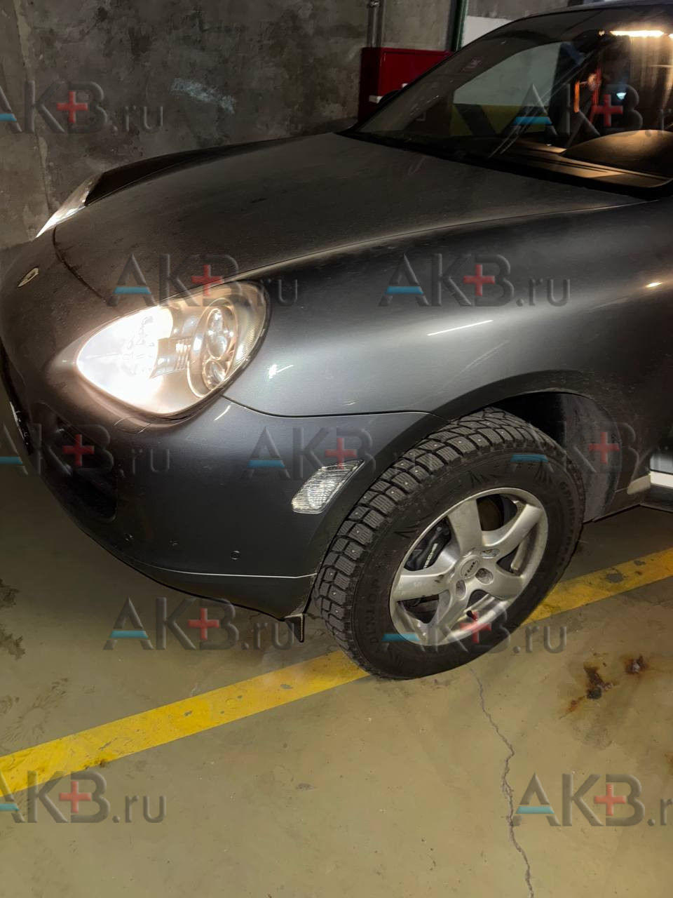 Замена аккумулятора на Porsche Cayenne I (955) 2002 - 2007 Turbo 4.5 (450 л.с.)