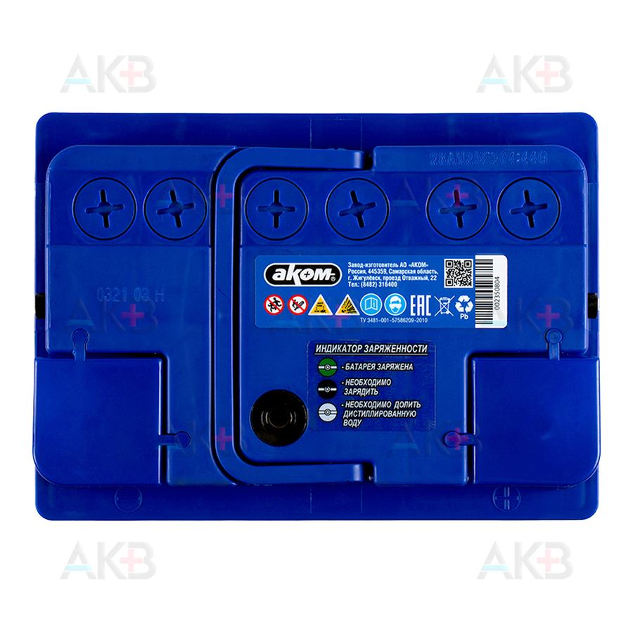 Автомобильный аккумулятор Аком + EFB 60Е 12V 60Ач 600A обр. пол. (242x175x190)