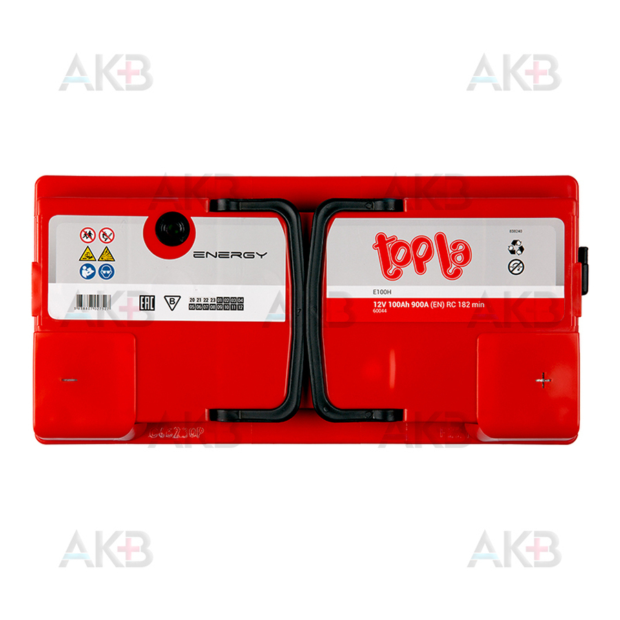 Автомобильный аккумулятор Topla Energy 100R (900A 353x175x190) 108400 60044