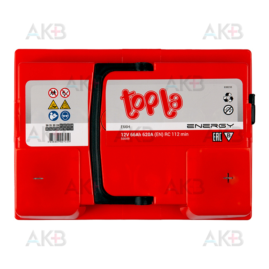 Автомобильный аккумулятор Topla Energy 66R (620A 242x175x190) 108066 56649