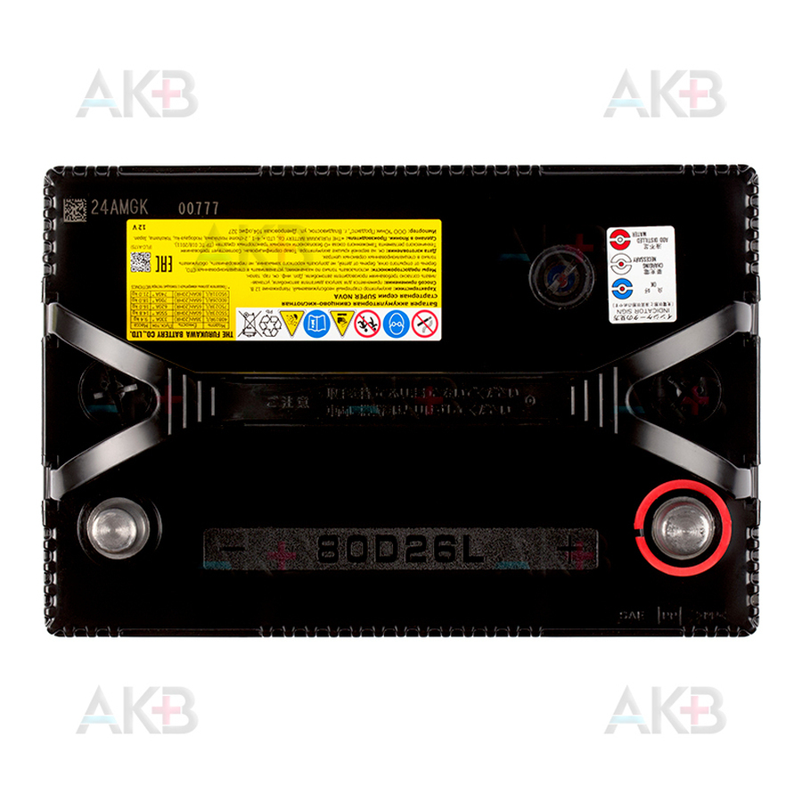 Автомобильный аккумулятор FB Super Nova 80D26L (68R 700A 260x169x225)