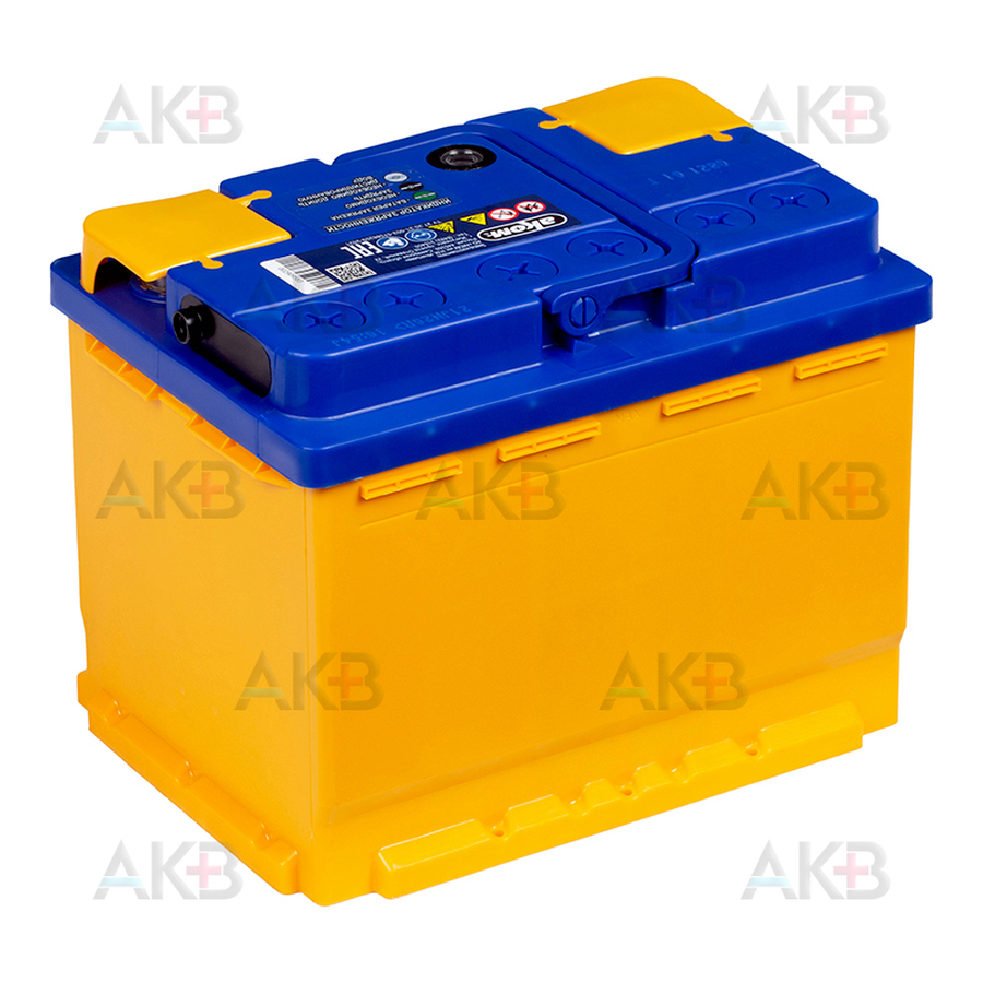 Автомобильный аккумулятор Аком 65Е 12V 65А 600A обр. пол. (242x175x190)