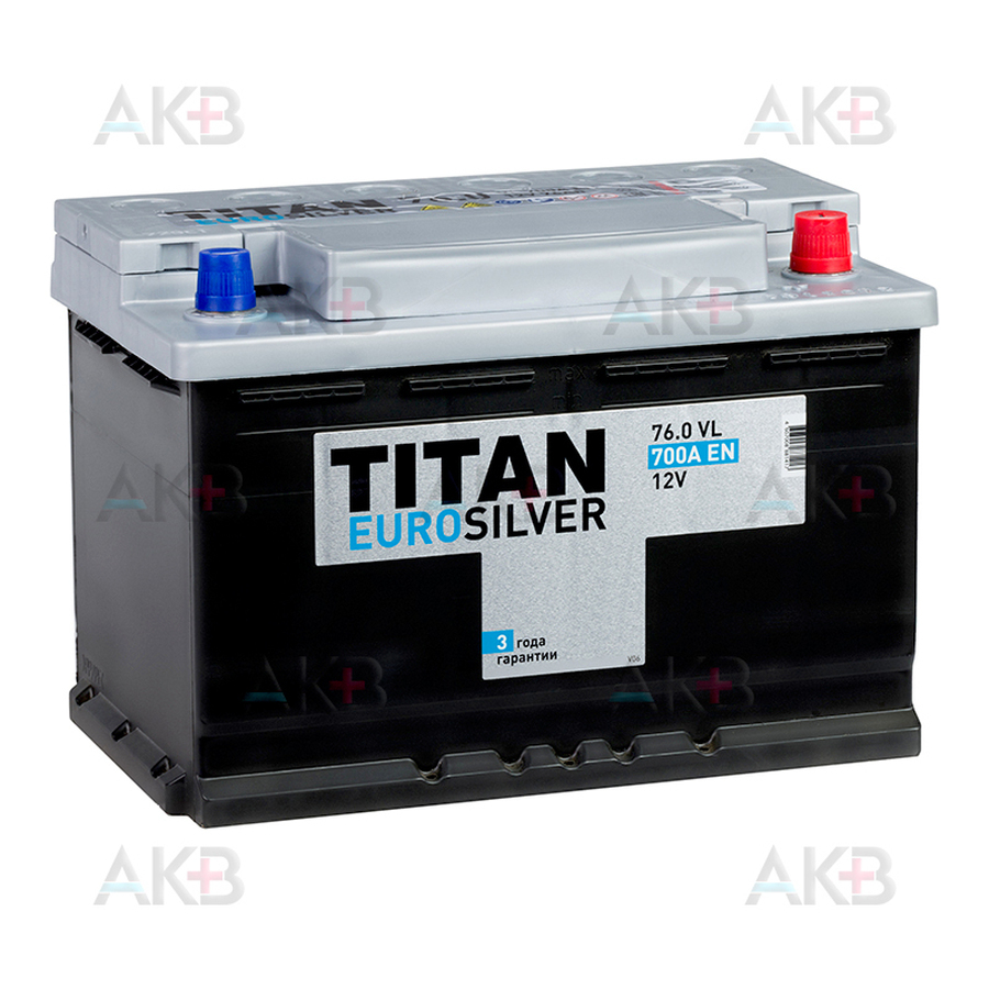 Автомобильный аккумулятор Titan Euro Silver 76R 700A 278x175x190