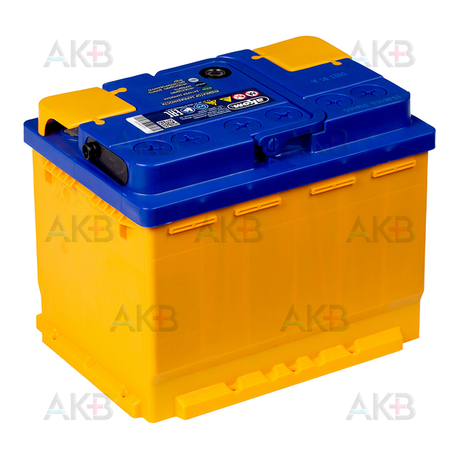 Автомобильный аккумулятор Аком 60Е 12V 60Ач 540A обр. пол. (242x175x190)