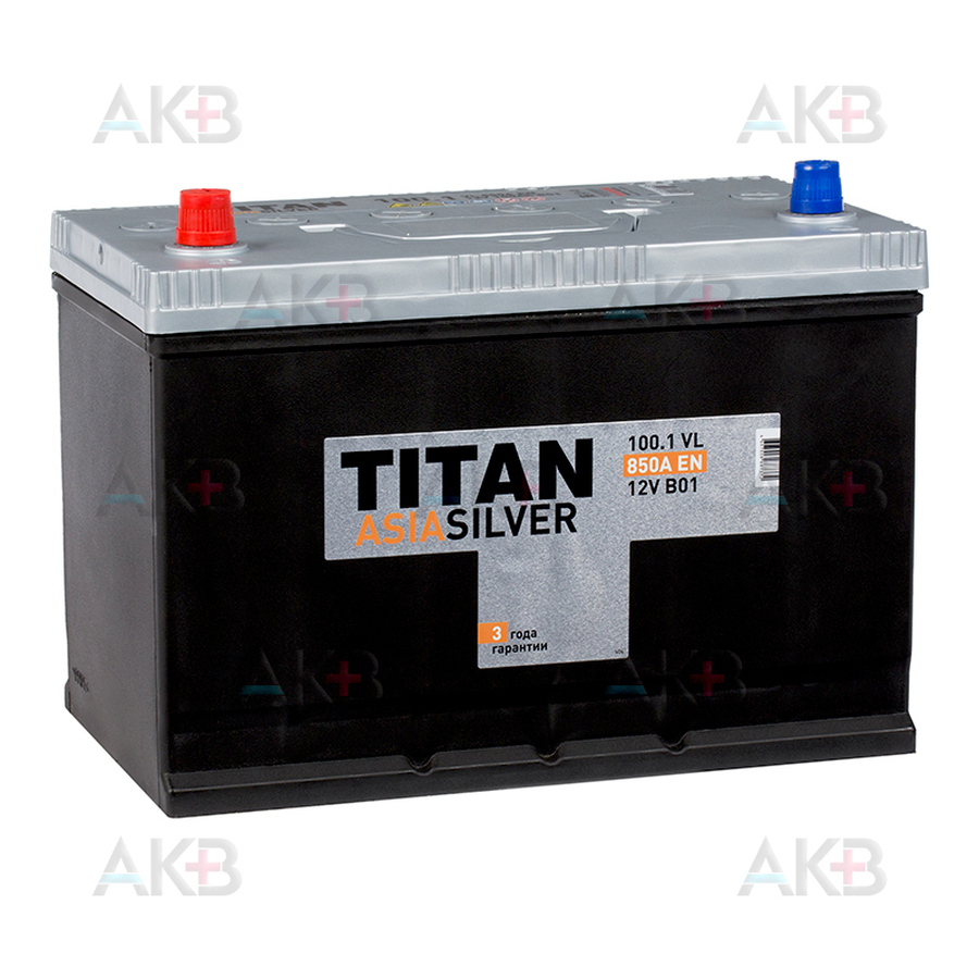 Автомобильный аккумулятор Titan Asia Silver 100L (850А 304x171x221)
