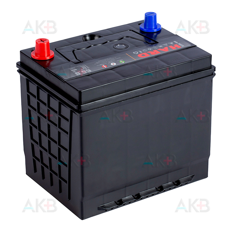 Автомобильный аккумулятор HARD Asia 75D23L 65 Ач 590A о.п. (230x170x225) ca/ca Silver