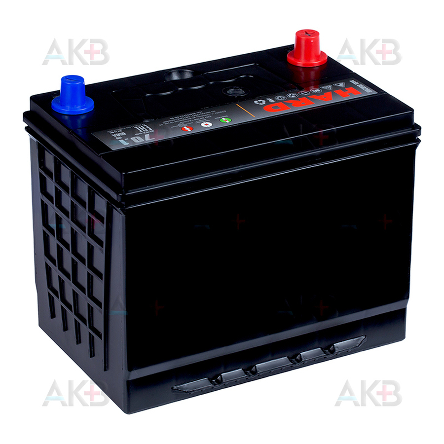 Автомобильный аккумулятор HARD Asia 85D26R 70 Ач 650A п.п. (260x173x225) ca/ca Silver