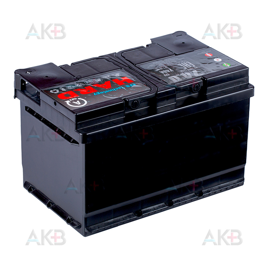 Автомобильный аккумулятор HARD EFB 74 Ач 740A о.п. (278x175x175) низк.