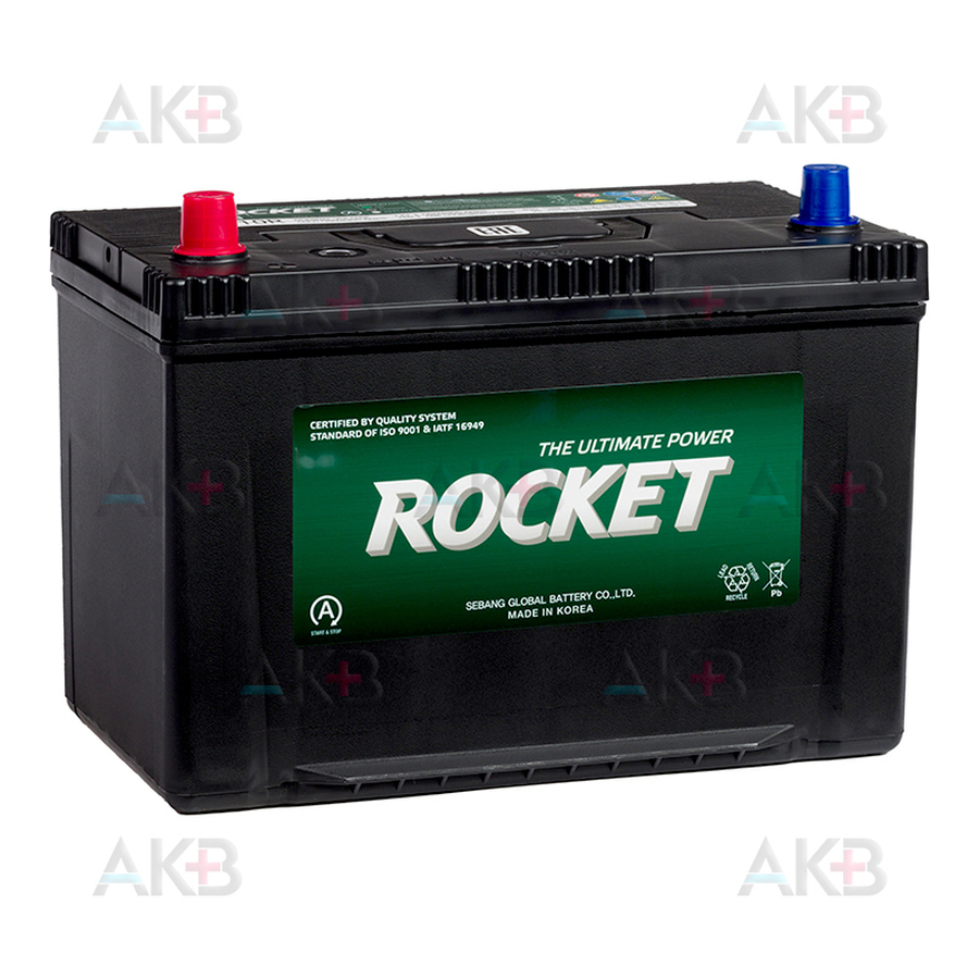 Автомобильный аккумулятор Rocket EFB T110R 95Ah 890A прям. пол. (305x173x225)
