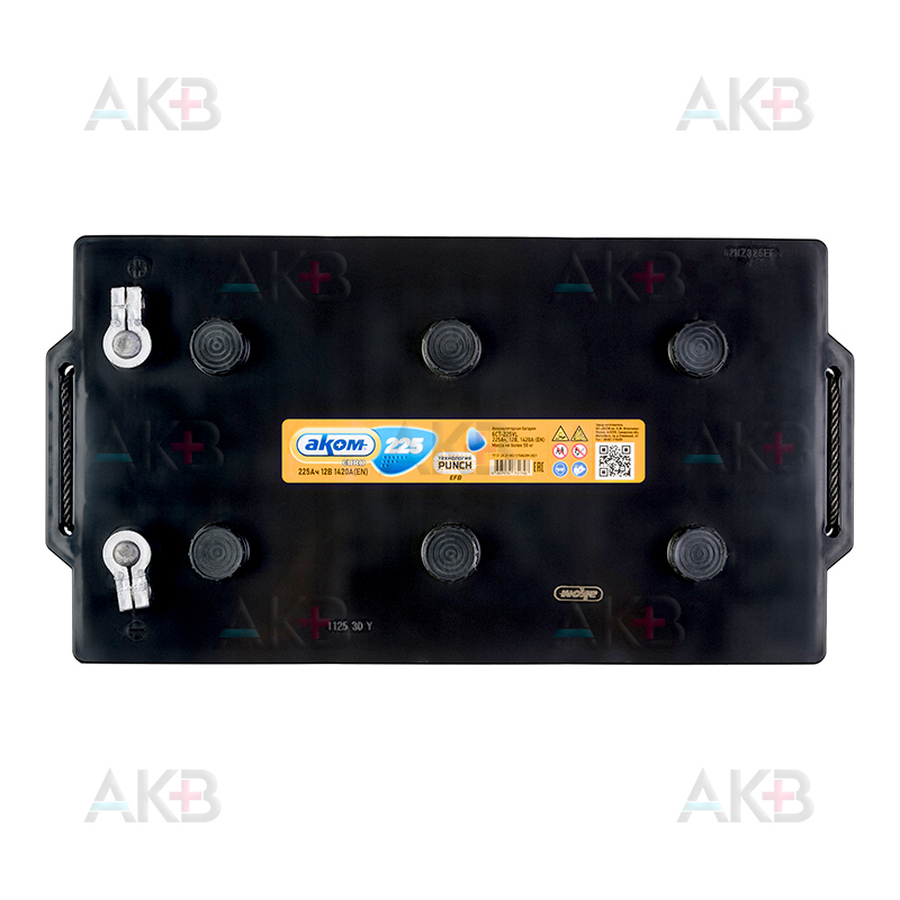 Автомобильный аккумулятор Аком + EFB 225E  12V Ач 225Aч 1420А обр. пол. (518x278x242)