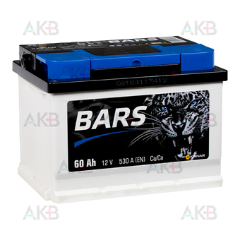 BARS 6СТ-60 АПЗ о.п. L2B 60Ач 530A (242x175x175) низкий