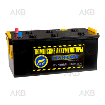 Tyumen Battery Standard 190 Ач обр. пол. 1320A (518x228x238)