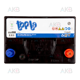 Автомобильный аккумулятор Topla Top JIS 70R 700А 261x175x220 (118870 57029). Фото 1