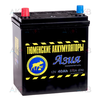 Tyumen Battery Asia 40 Ач прям. пол. 370A (187x127x227)