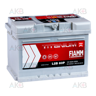 Fiamm Titanium Pro 60 Ач 600A обр. пол. (241x175x175) низк. L2B 60P