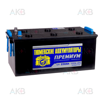 Tyumen Battery Premium 230 Ач обр. пол. 1520A (518x278x235)