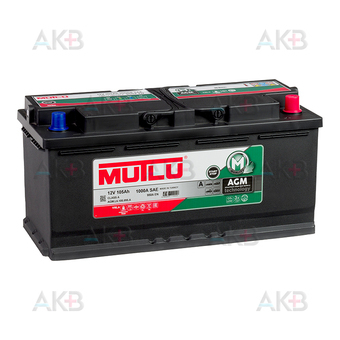 Mutlu AGM 105 Ач 950A обр. пол. (394x175x190) AGM.L6.105.095.A