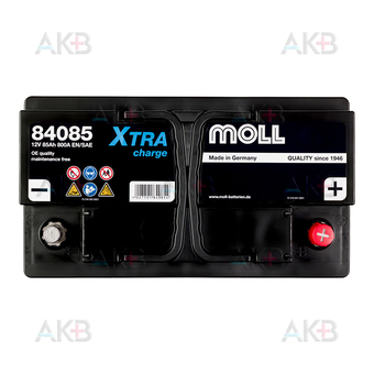 Автомобильный аккумулятор Moll X-TRA charge 85 Ач 800A обр. пол. (315x175x190) 84085. Фото 1