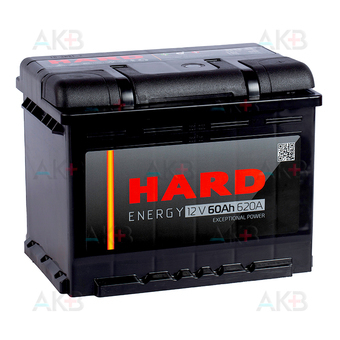 HARD 60 Ач 620A о.п. (242x175x190) ca/ca silver