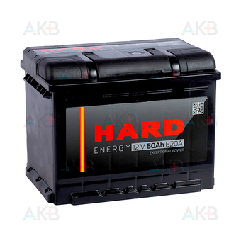HARD 60 Ач 620A п.п. (242x175x190) ca/ca silver
