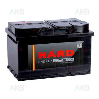 HARD 70 Ач 700А о.п. низк. (278x175x175) ca/ca silver