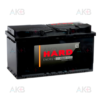HARD 100 Ач 850A п.п. (353x175x190) ca/ca silver