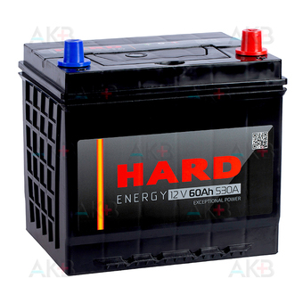 HARD Asia 65D23L 60 Ач 530A о.п. (230x170x225) ca/ca Silver