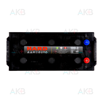 Автомобильный аккумулятор HARD 190 Ач 1350A о.п. конус (518х228х238) calcium plus. Фото 1