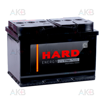 HARD 77 Ач 750A о.п. (278x175x190) ca/ca silver