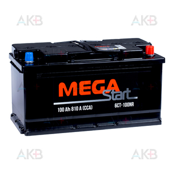 MEGA START 100 Ач 810A о.п. (353х175х190) 6СТ-100 NR
