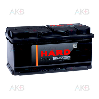 HARD 96 Ач 870A о.п. низк. (353x175x175) ca/ca silver