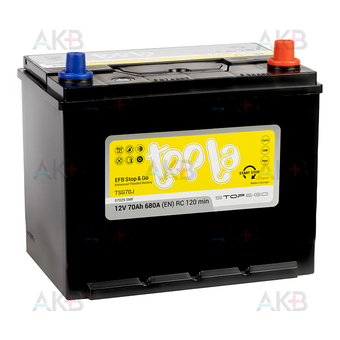 Topla EFB Stop-n-Go 70 Ач 680A (259x175x221) 112270 57029