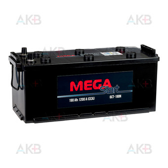 MEGA START 190 Ач 1200A п.п. (513х223х217) 6СТ-190N конус