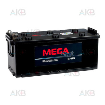 MEGA START 190 Ач 1200A п.п. (525х240х242) 6СТ-190N болт