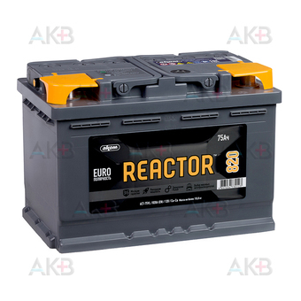 REACTOR 75Ач 820A обр. пол. (278x175x190) 6СТ-75VL Euro