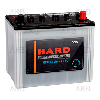 HARD EFB S95 75 Ah 720A (260x170x225) обратная полярность