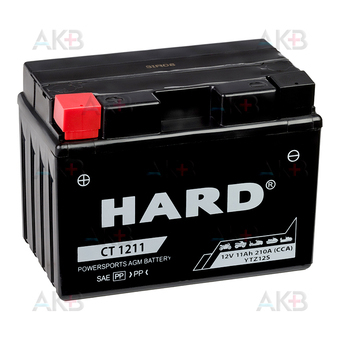 HARD YTZ12S 12V 11 Ah 210А (150x87x110) CT 1211 прям. пол. AGM
