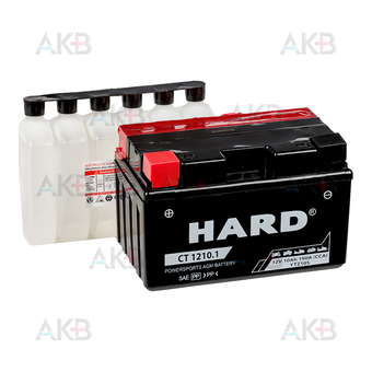 HARD YTZ10S 12V 10 Ah 190А (150x87x93) CT 1210.1 прям. пол. AGM сухозаряженный