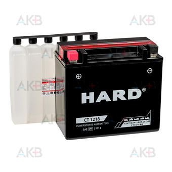 HARD YTX20-BS 12V 18 Ah 280А (177x88x155) CT 1218 прям. пол. AGM сухозаряженный