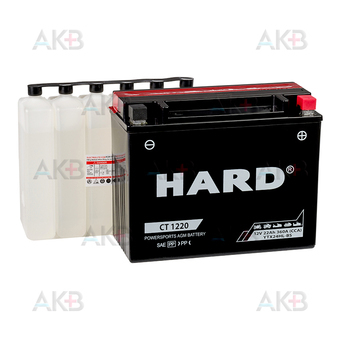 HARD YTX24HL-BS 12V 22 Ah 360А (205x87x162) CT 1220 обр. пол. AGM сухозаряженный