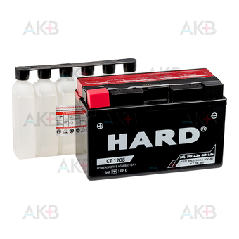HARD YT7B-BS 12V 8 Ah 110А (150x65x93) CT 1208 прям. пол. AGM сухозаряженный
