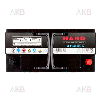 Автомобильный аккумулятор HARD EFB 95 Ah 850A (353x175x190) Start Stop L5. Фото 1